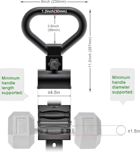 Adjustable Steel Dumbbell Grip Handle Q2044