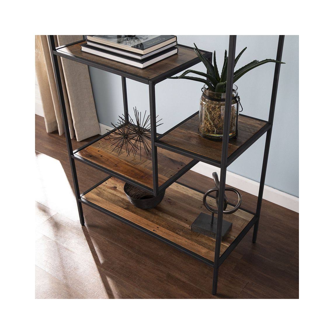 Natural and Gray Etagere A348