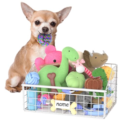 Black Metal Dog Toy Basket L602