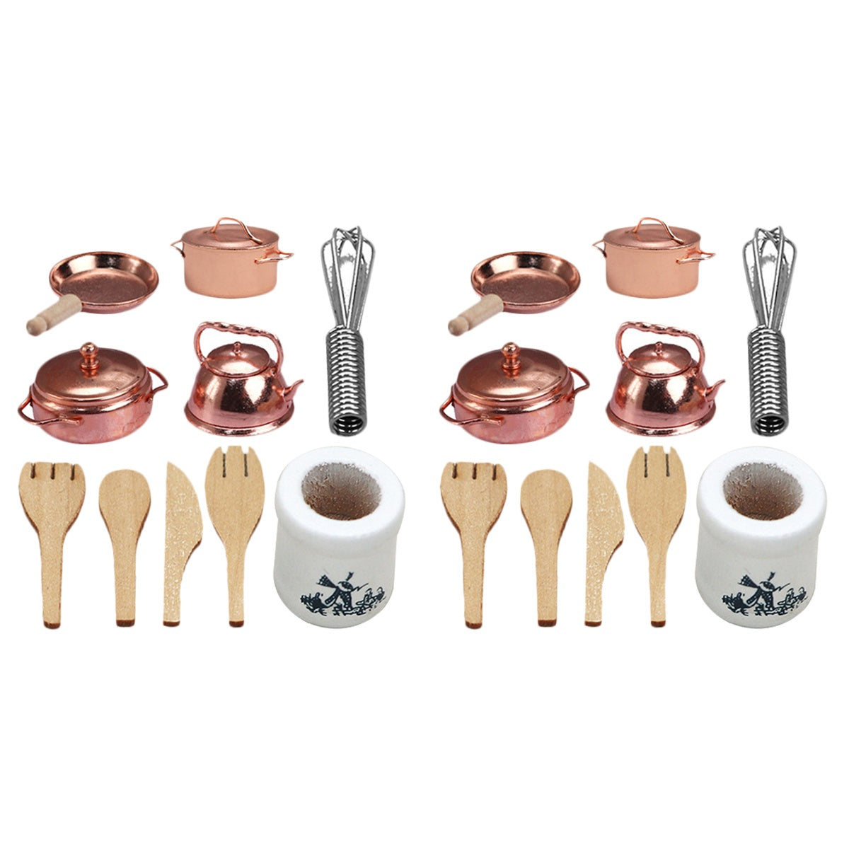 Wooden Kitchen Playset 2 Sets Doll Cooking Rack C719