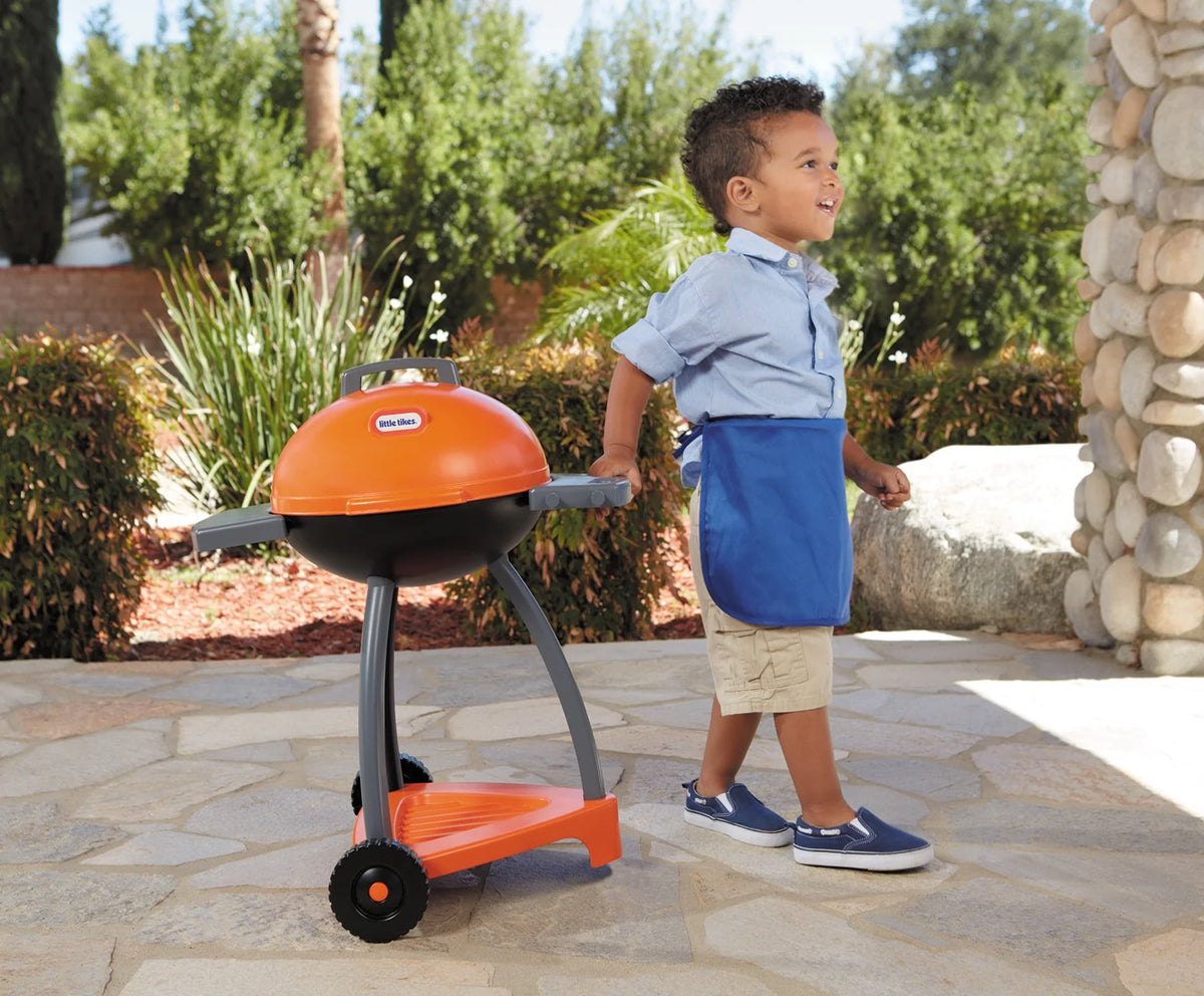 15-Piece Outdoor Plastic Pretend Play Barbecue Grill Toys Playset E69512