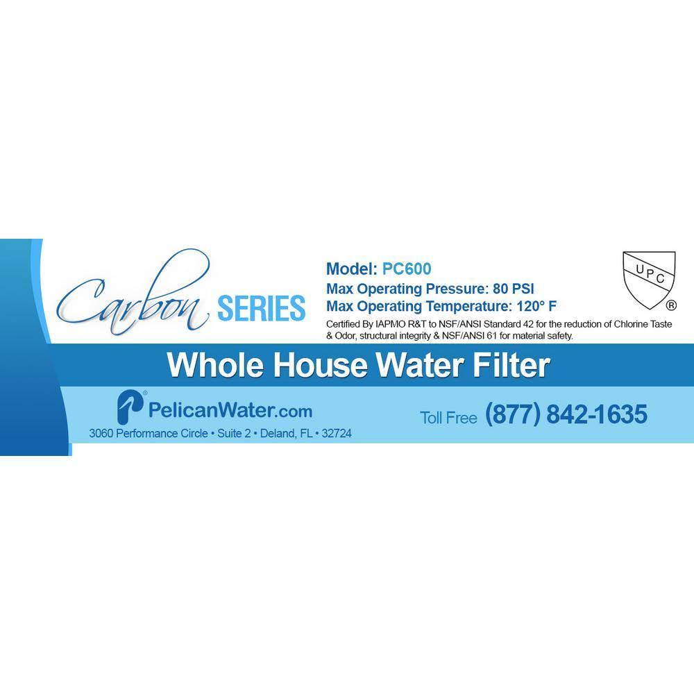 Carbon Replacement Media for Whole House Drinking Water Filter N188156