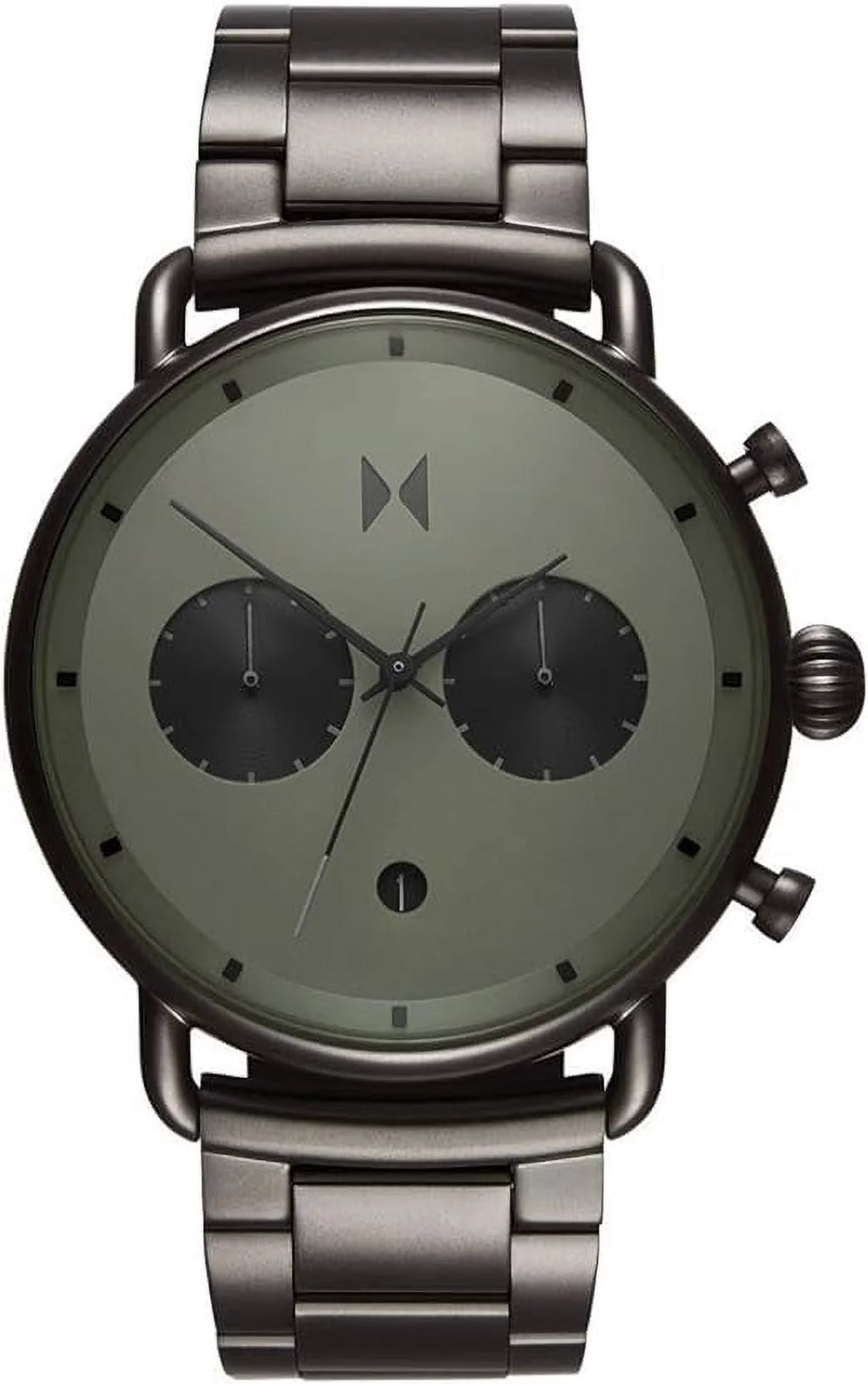Gunmetal Tone Stainless Steel Chronograph Men's Watch T91129