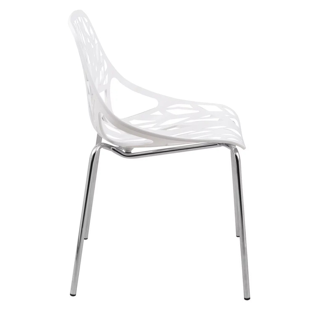 Modern Dining Chair with Chromed Legs X424672
