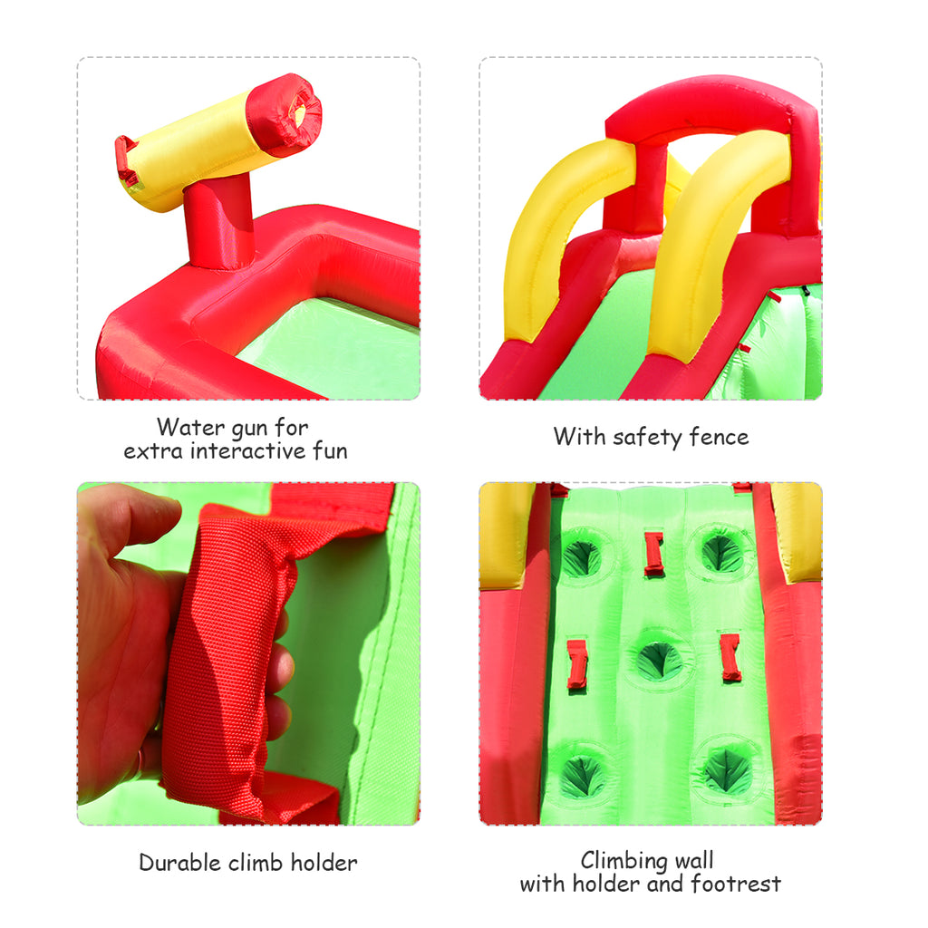 Inflatable Water Slide Bounce House with 350W Blower V8566