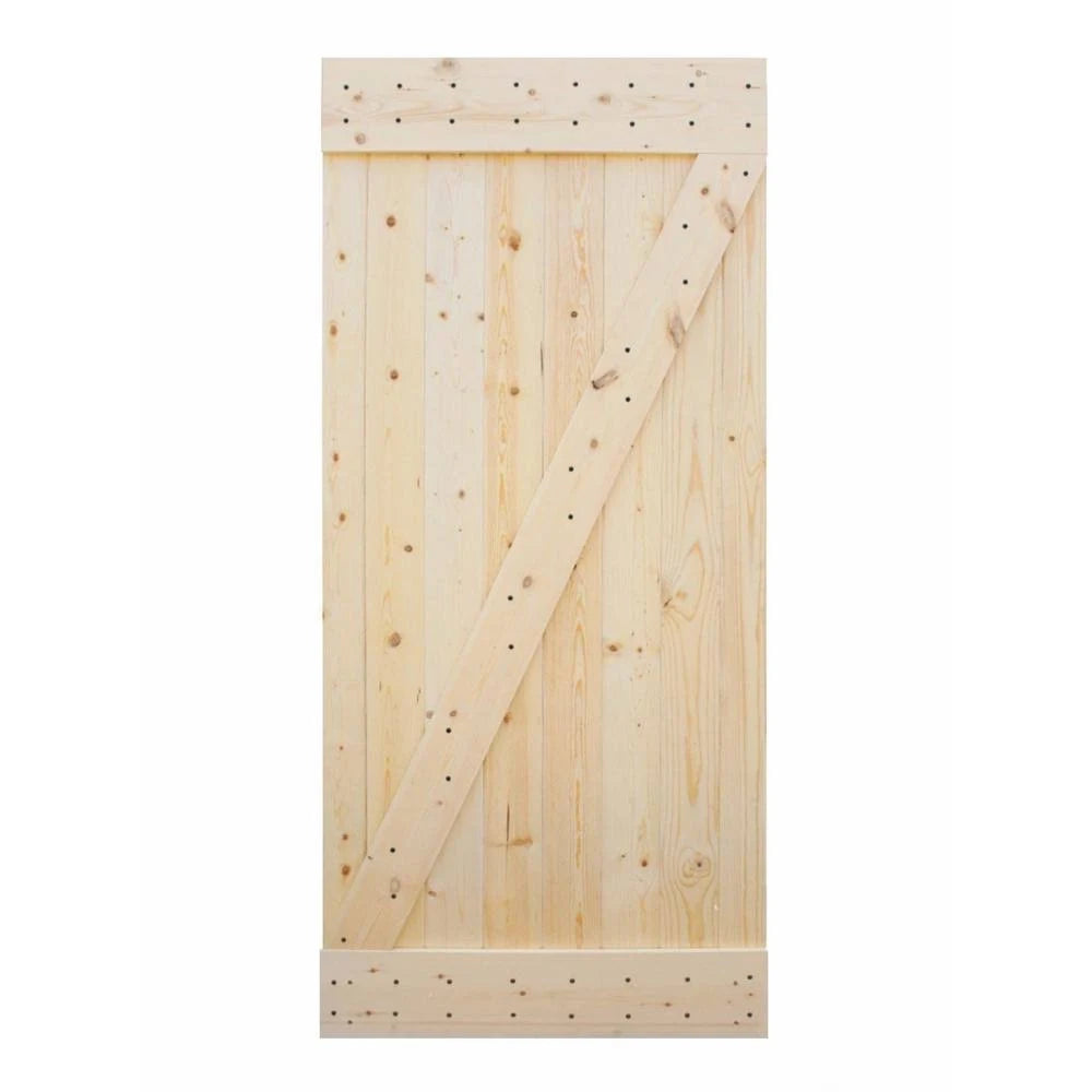 Natural Wood Sliding Barn Door Slab B684
