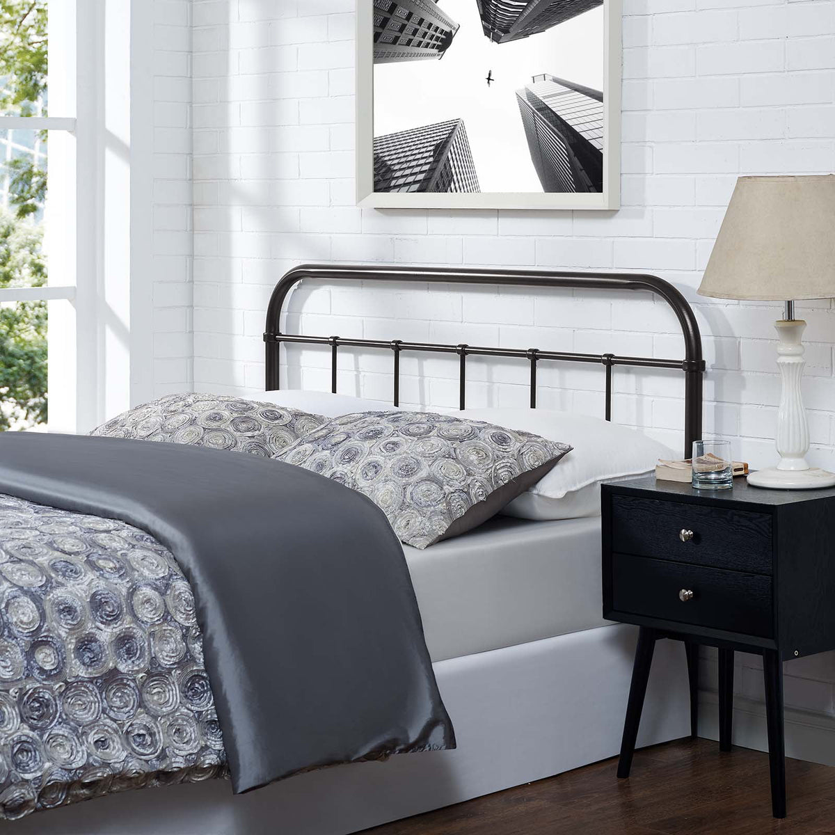 King Size Metal Steel Headboard N3564
