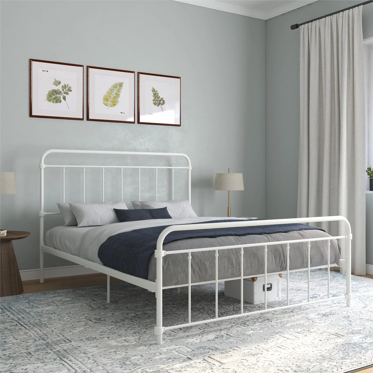 Black Twin Metal Platform Bed Z2403