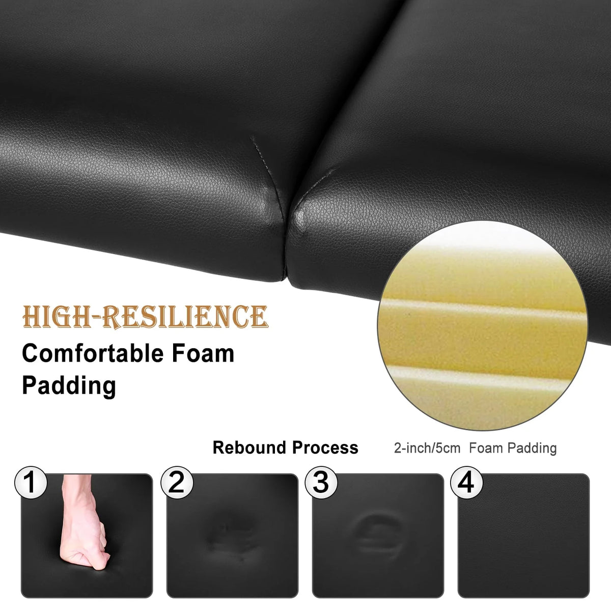 Portable 3 Folding Wood Massage Table L272