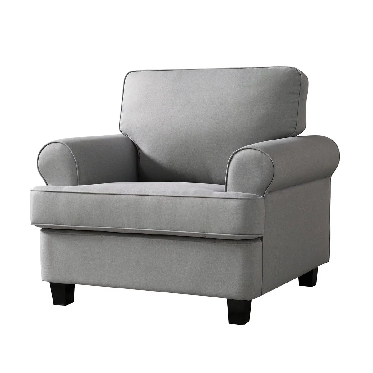 Light Gray Upholstered Accent Chair A460229
