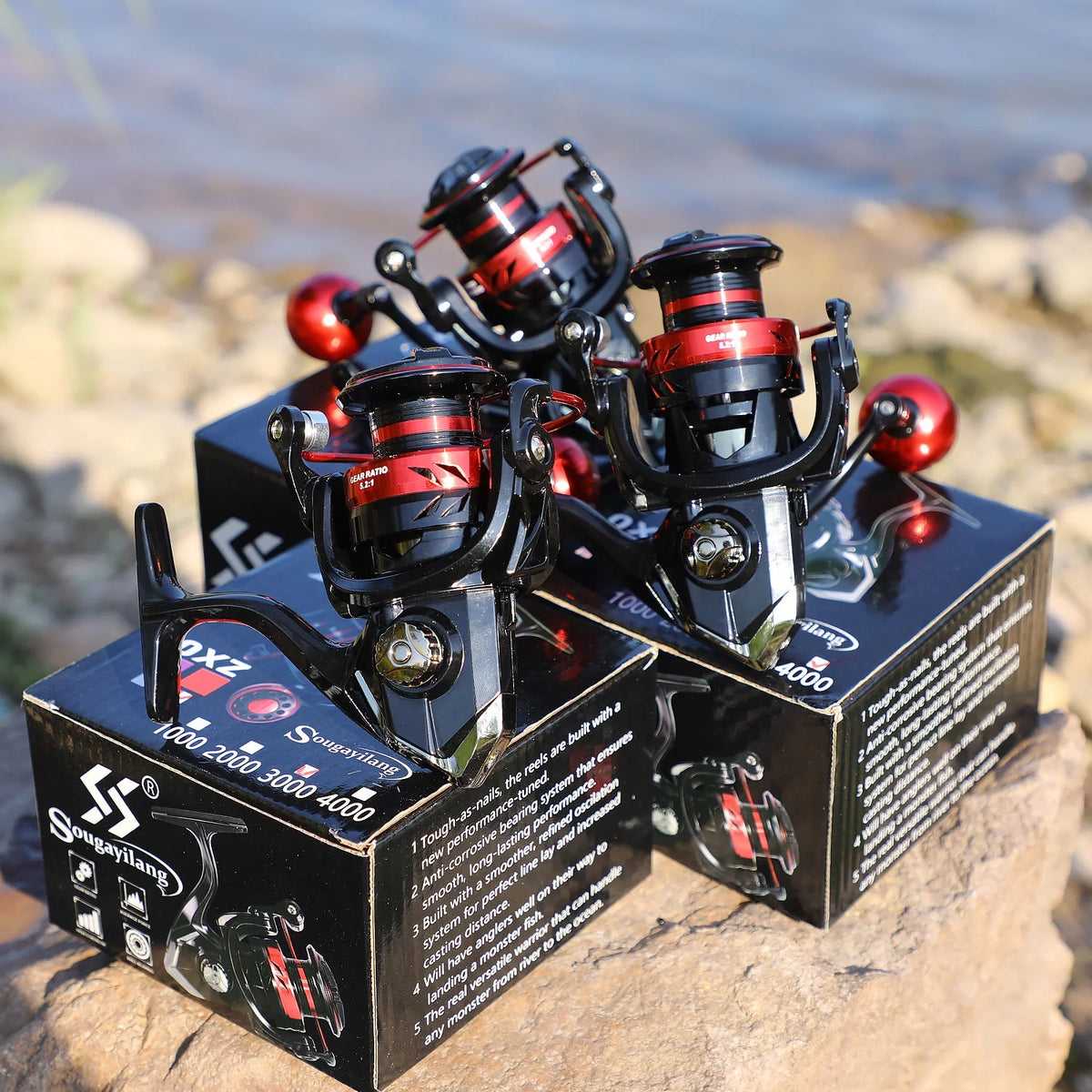 5.2:1 Gear Ratio Spinning Reel with Aluminum Spool O695