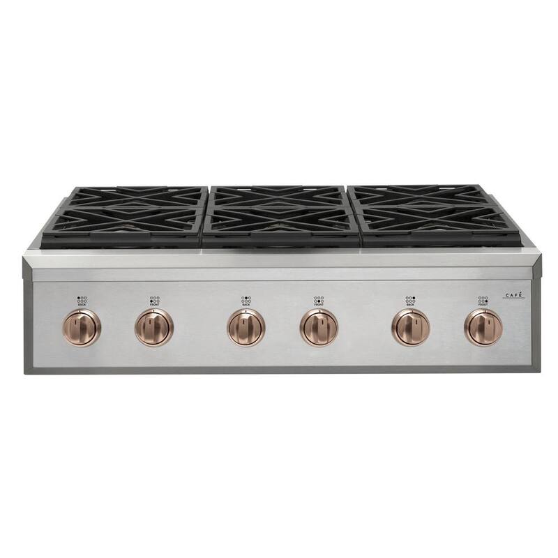 Brushed Copper Gas Range Handle and Knob Kit R53355