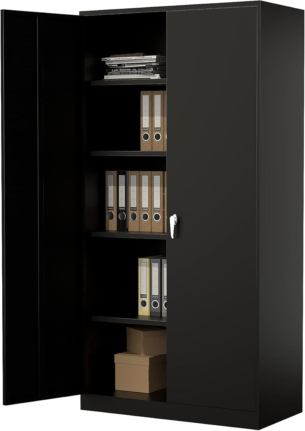 Black Tall Steel Locker Storage Cabinet X100370
