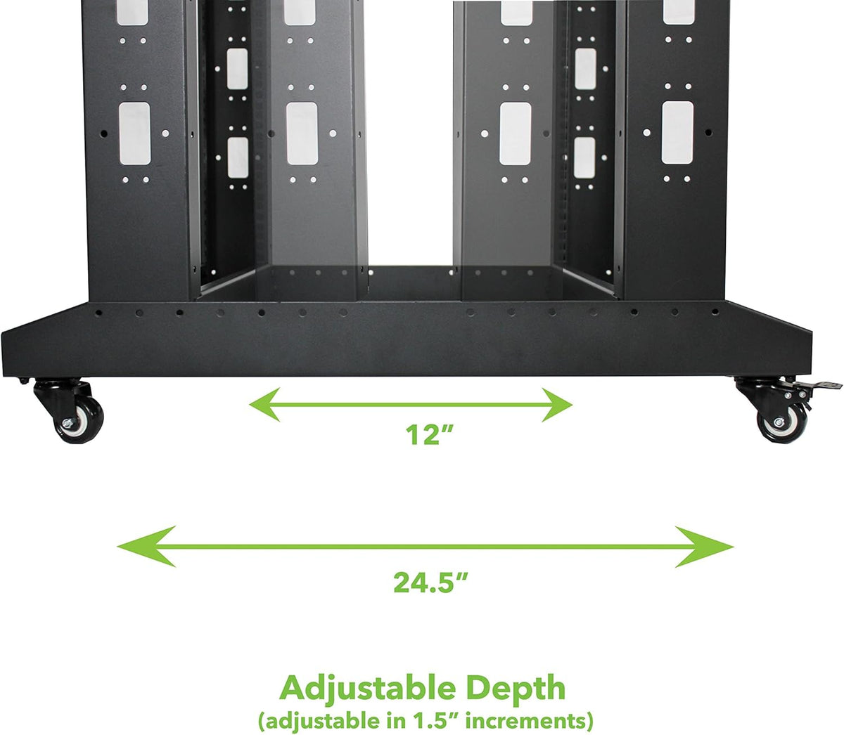 22U 4-Post Open Frame Server Rack Black A668