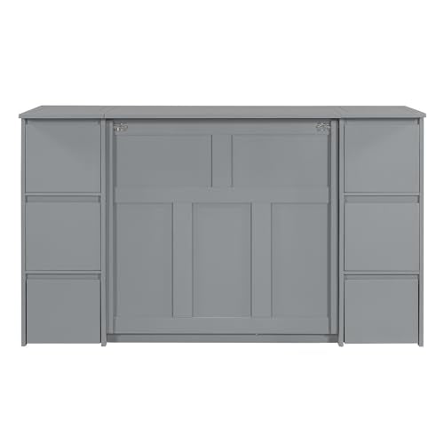 Full Size Murphy Bed with Storage and Drawers Z681283