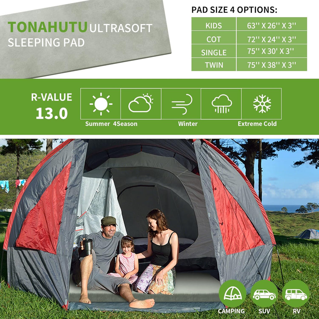 Waterproof Memory Foam Camping Mattress Pad V98708