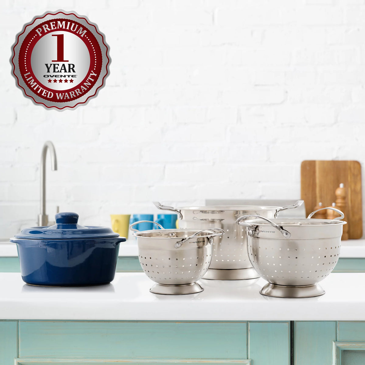 Stainless Steel Colander Set of 3 T80040