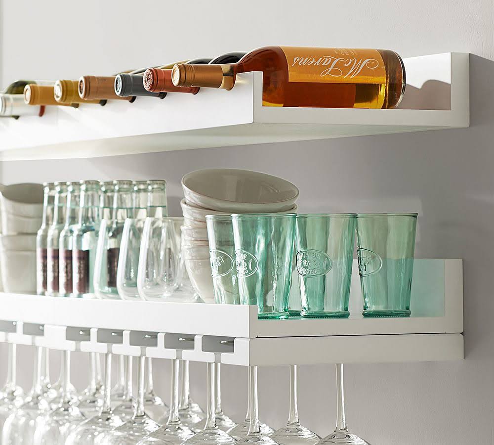 Modern White Shelf, Set of 2 K36577