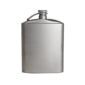 Titanium Flask Hip Flagon with Screw Clip Ultralight Hydration Flat Bottle with Ti Funnel R9336