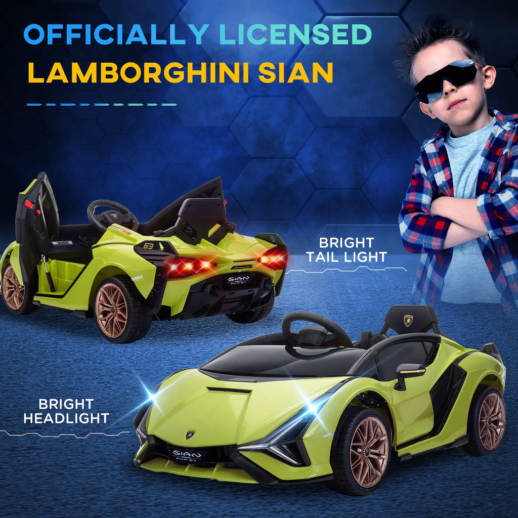 Green 12 V Electric Ride-On Car with Parent Remote Control T103