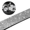 Rhinestone Soft Suede Leather Dog Cat Collar Q828635