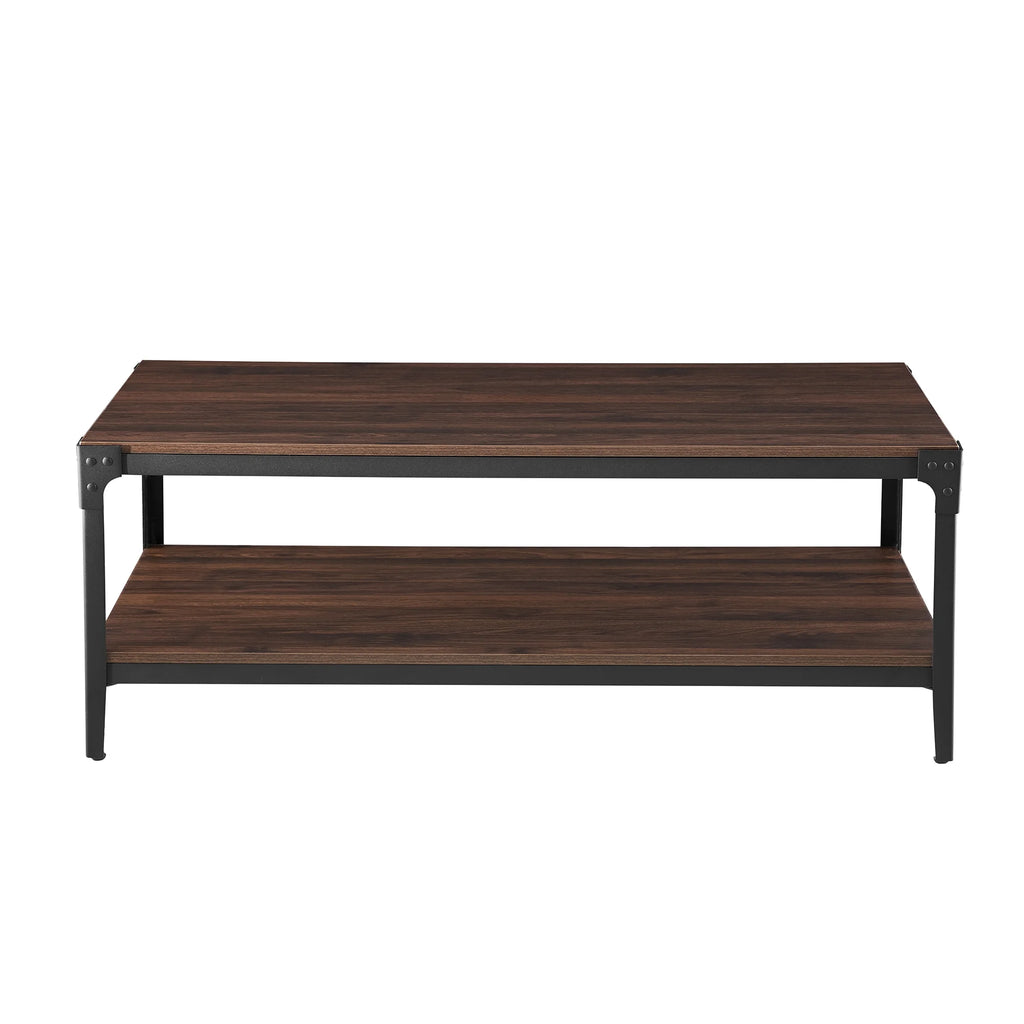 Rustic Dark Walnut Coffee Table A154