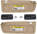 Clear Gray Sun Visor Compatible with Honda Civic 2006-2011, Pack of 2 M9658