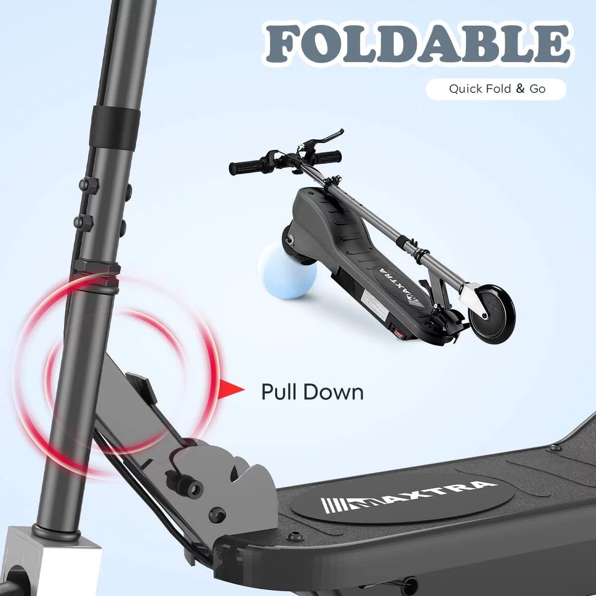 Folding Electric Scooter with Adjustable Handlebar U229616