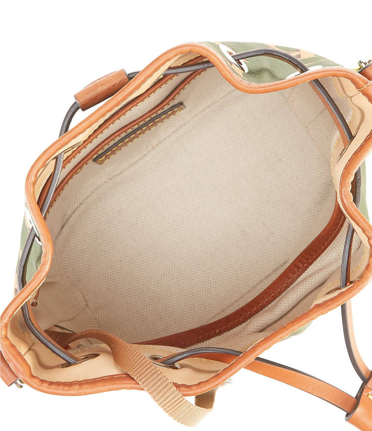 Saddle Coated Cotton Drawstring Bag T405279