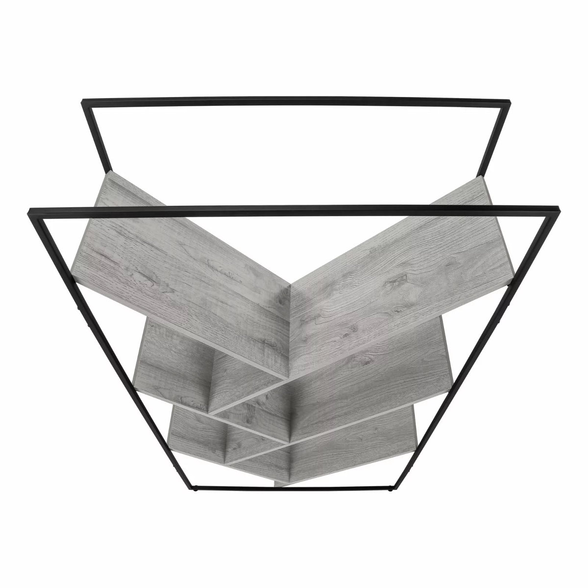 Grey Laminate 3 Tier Bookshelf O561