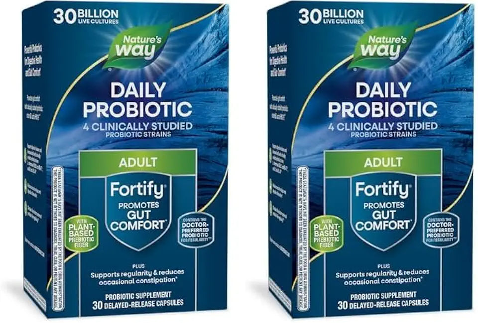 Daily Probiotic + Prebiotic 30 Billion Live Cultures 30 Capsules Pack of 2 Q725682
