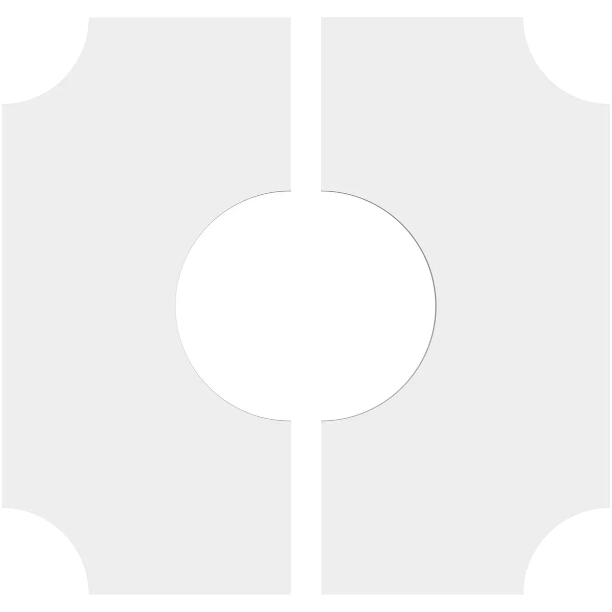 10"OD x 4"ID x 6"C x 1"P PVC Ceiling Medallion E73283