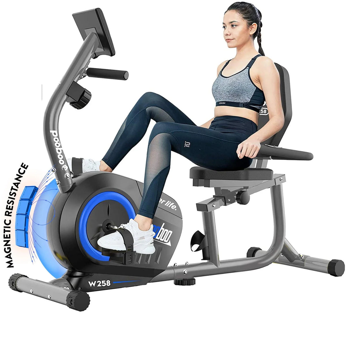 Recumbent Stationary Bike Magnetic Resistance E962184