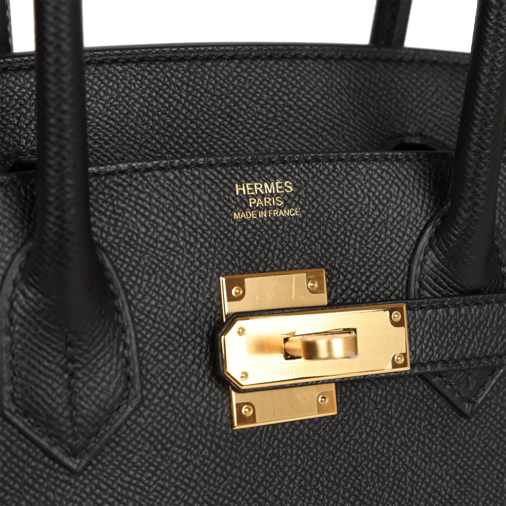 Black Leather Handbag J5644