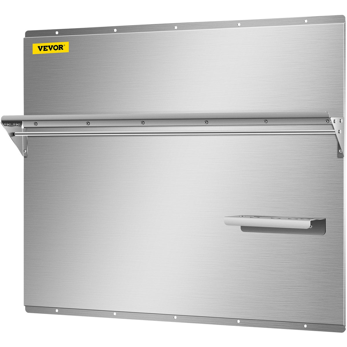 36 x 30.7 in. Stainless Steel Range Backsplash with Shelf Q22280