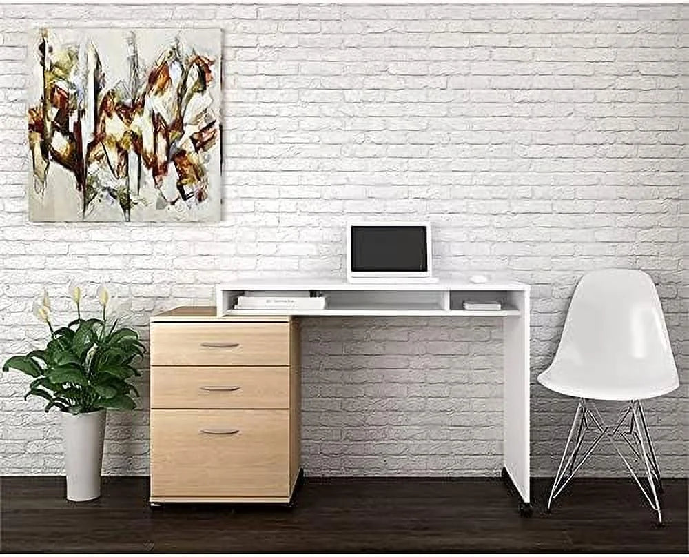 Wood 3 Drawer Mobile Filing Cabinet R938