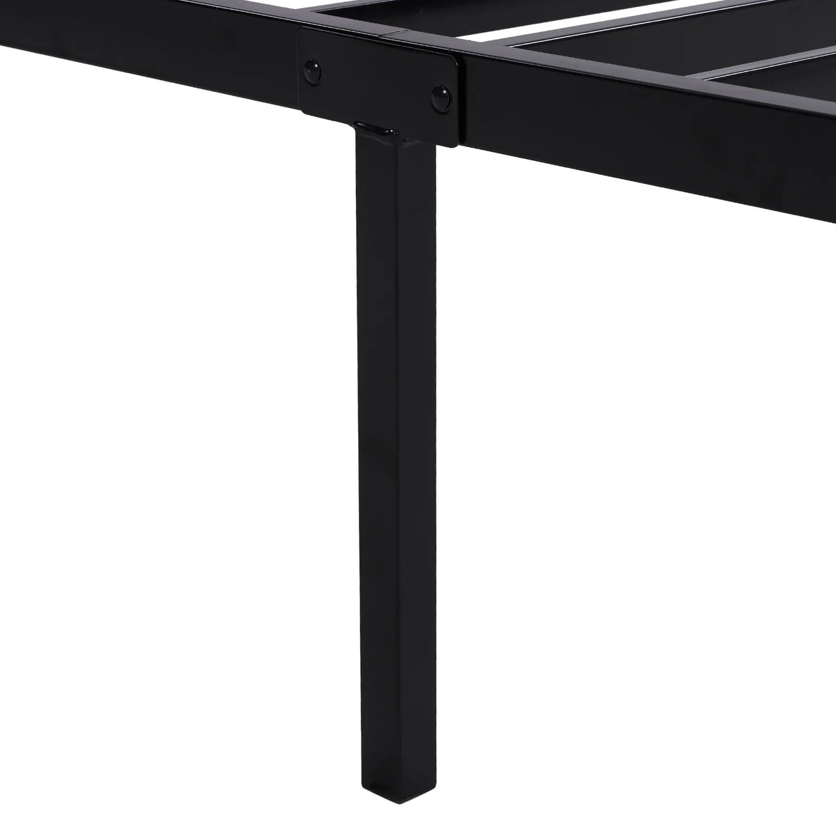 Twin Size Black Metal Platform Bed Q68609