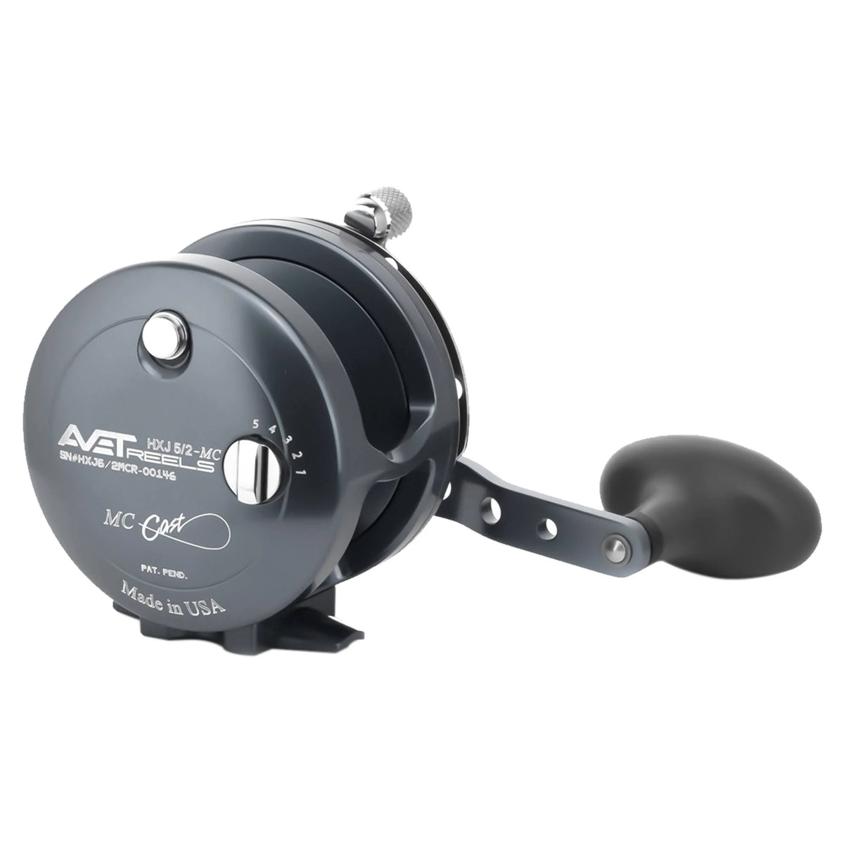 Gunmetal Two Speed Lever Drag Casting Reel L212344