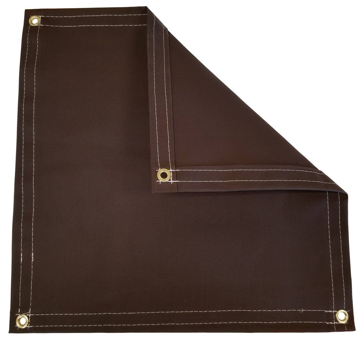 Brown Polyester Canvas Tarp 14.5 oz G35975