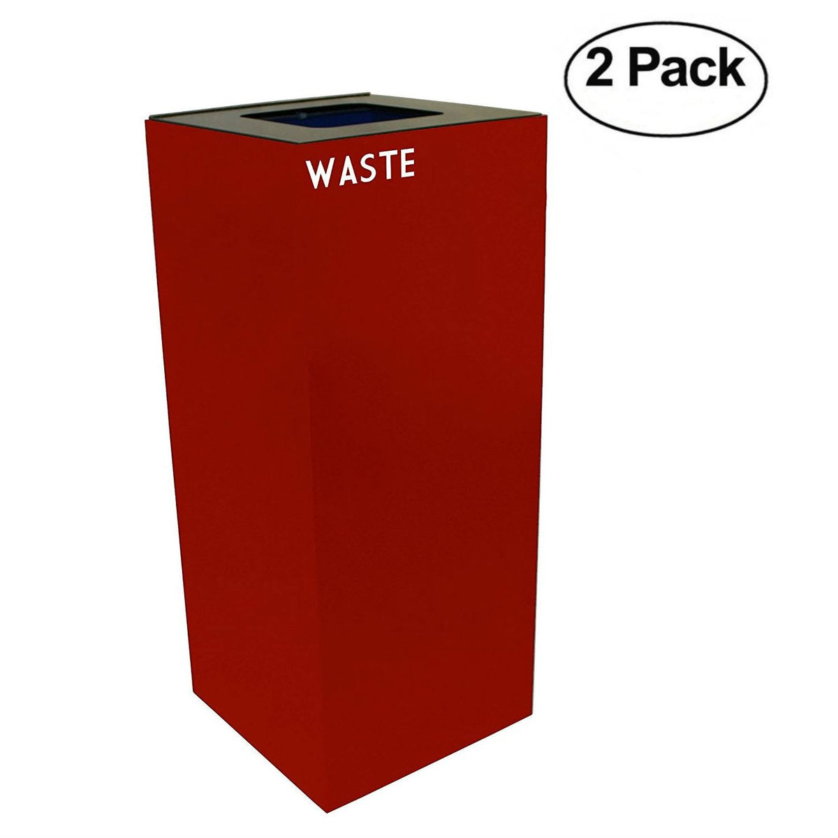 36 gal Steel Recycling Receptacle Set of 2 B240