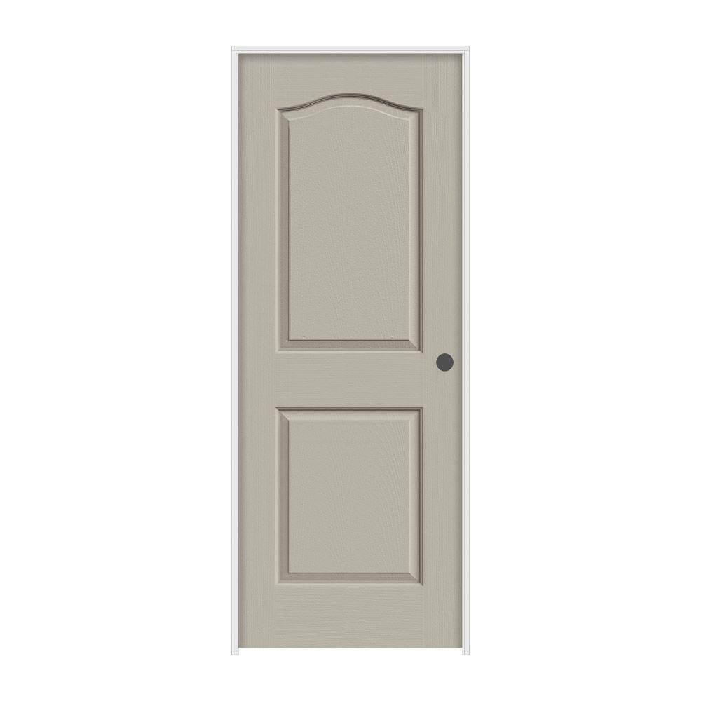 36 in. x 80 in. Textured Solid Core Molded Composite MDF Single Prehung Interior Door X264304