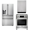 30 In. Propane Gas Range, Refrigerator with Water and Ice Dispenser, Dishwasher T485557