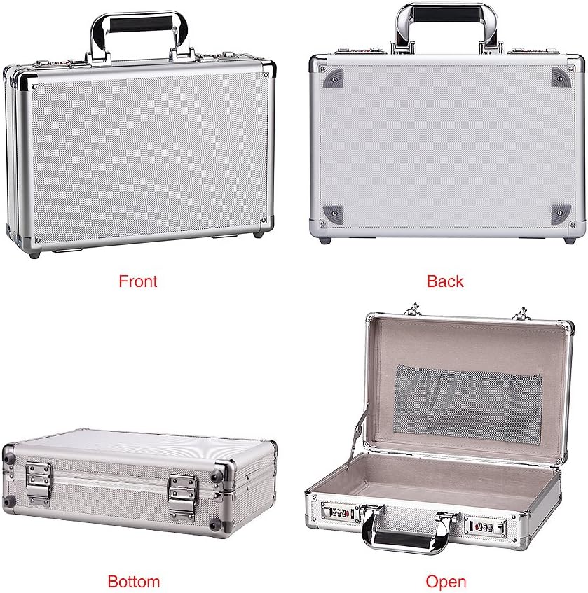 Silver Aluminum Hard Case B2144