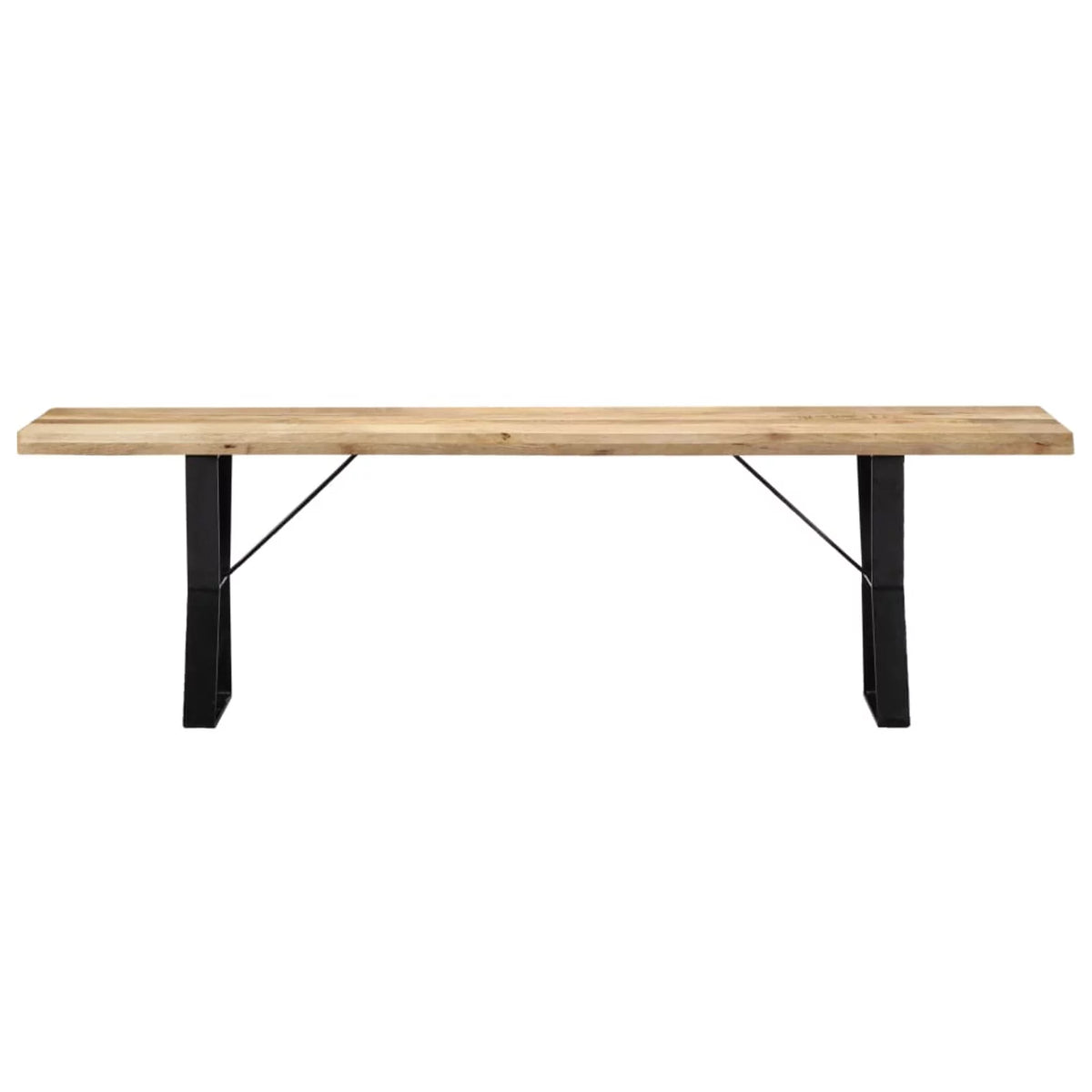 63" Solid Mango Wood Bench J748