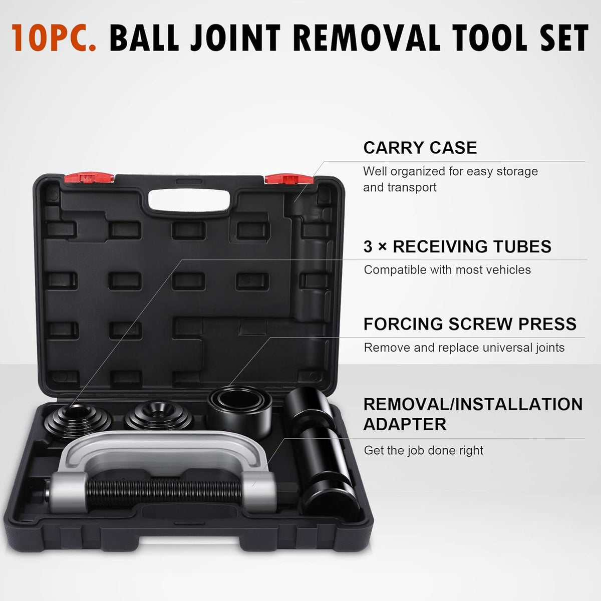 Ball Joint Press & U Joint Removal Tool Kit with 4wd Adapters, Pack of 2 S16420