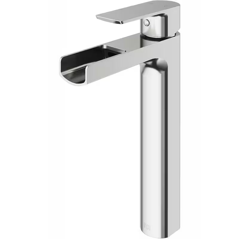 Single Handle Brushed Nickel Bathroom Faucet O184363