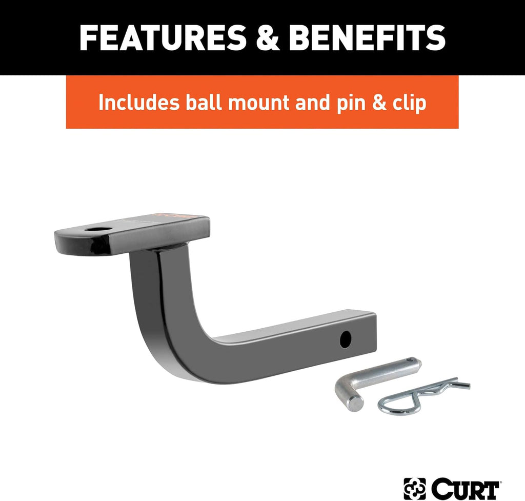 Class 2 Trailer Hitch with Ball Mount, 1-1/4-Inch Receiver V702
