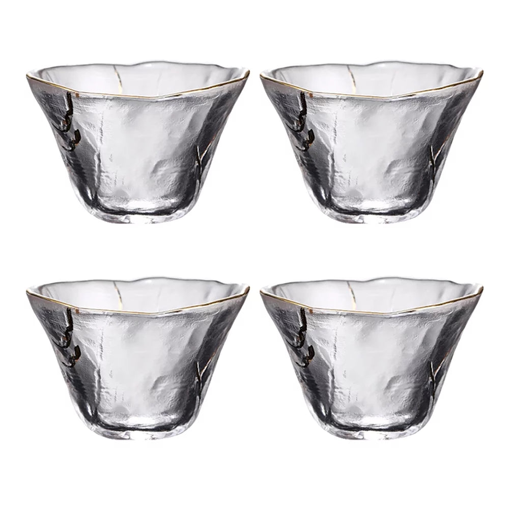 4pcs Glass Sake Cups R2457