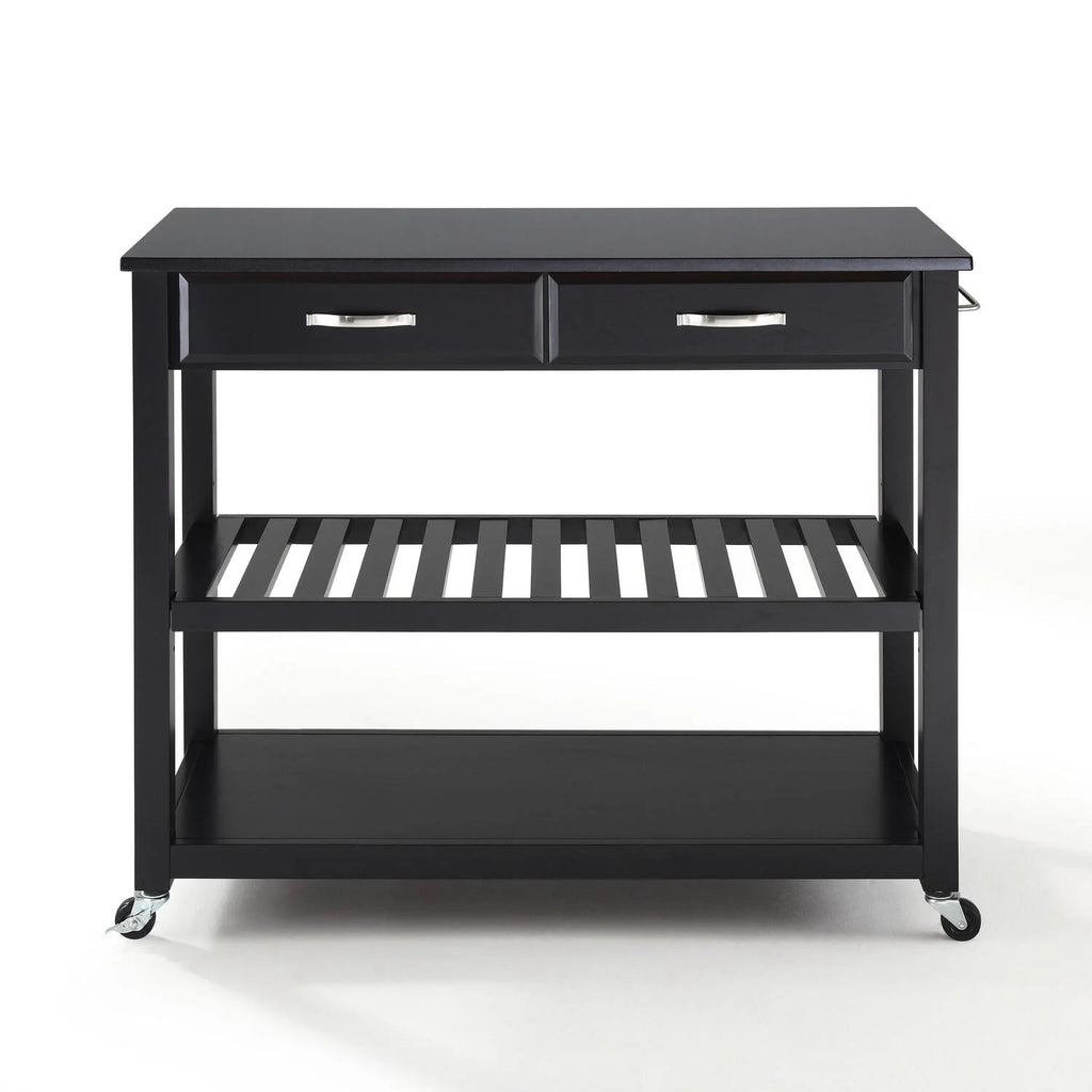 Southwestern Style Granite Top Kitchen Prep Cart H690