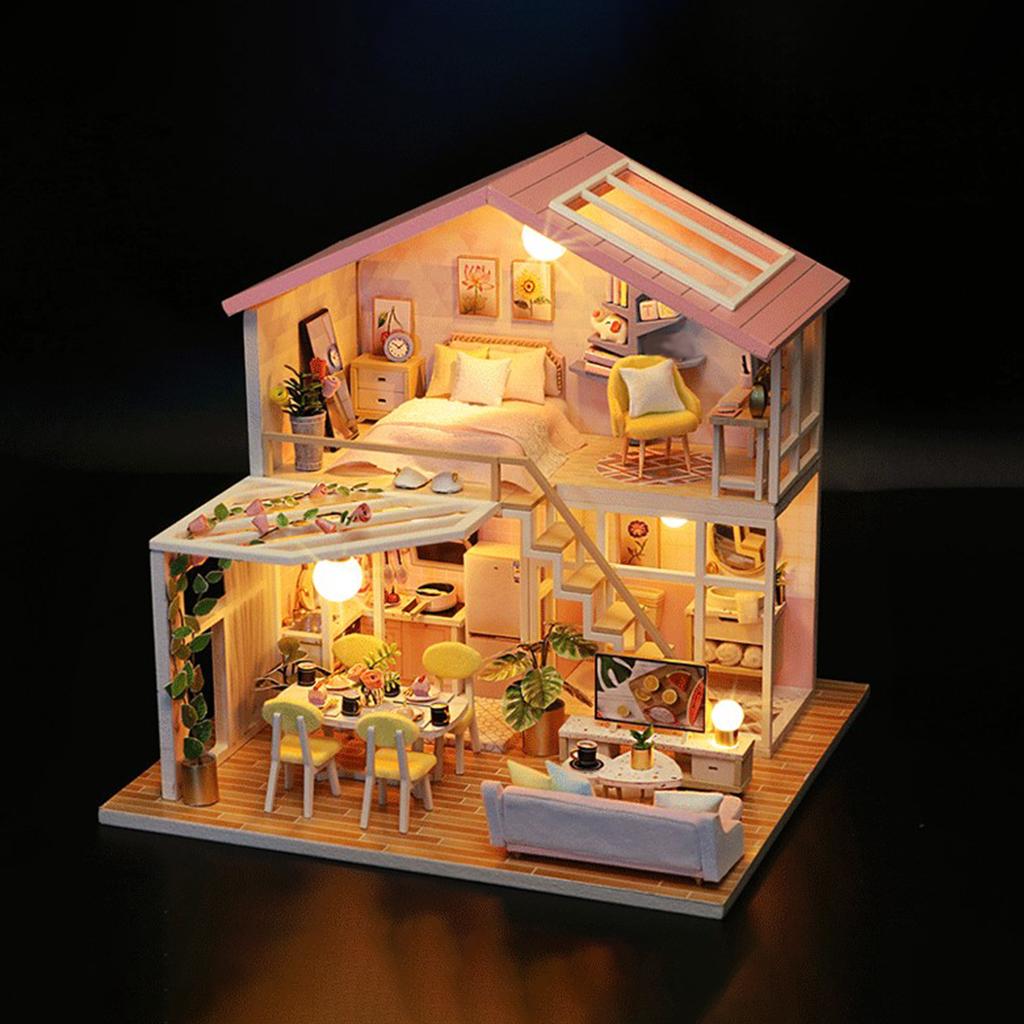 Handcraft Dollhouse Furniture Romantic Modern Cottage T235700